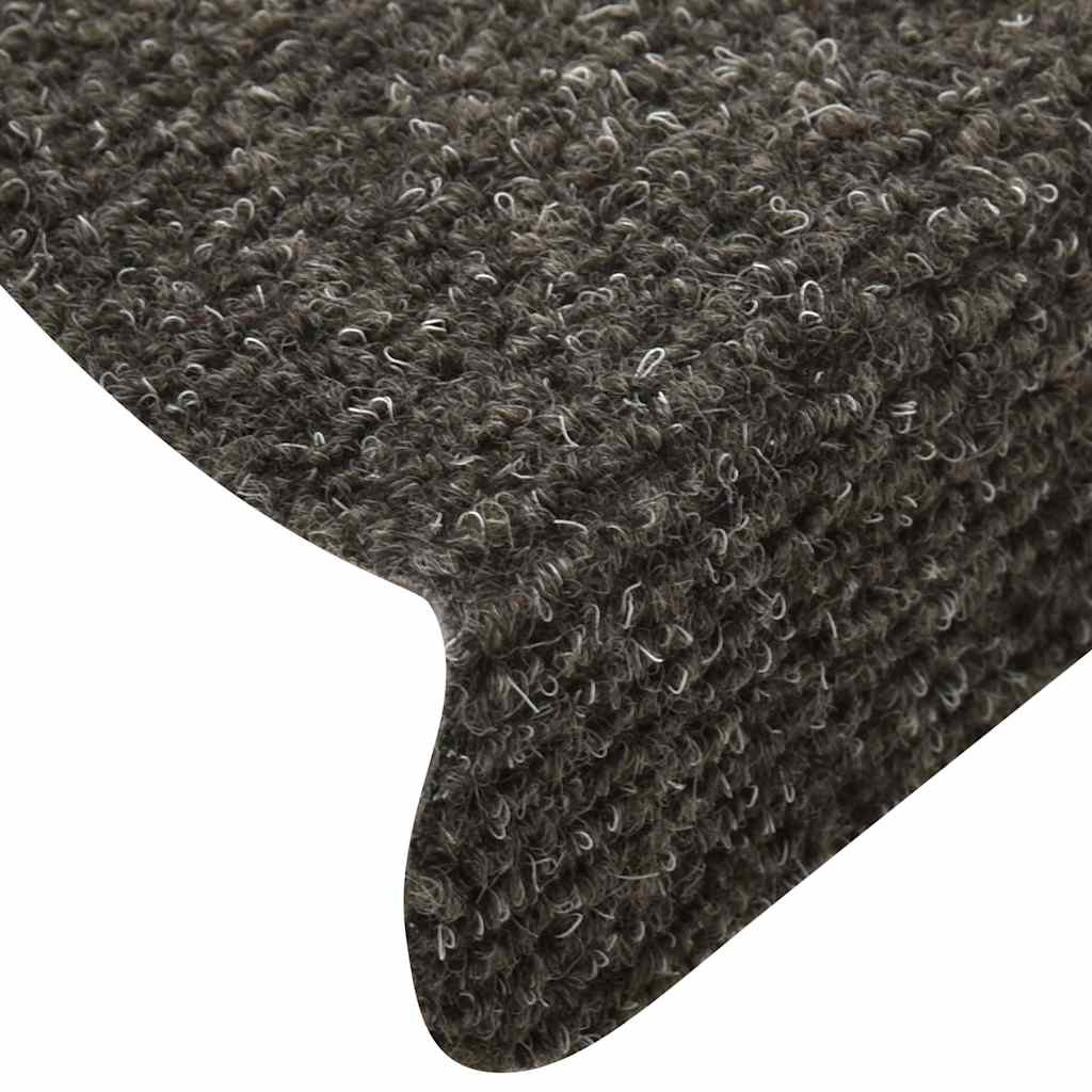 vidaXL Stair Mats Self-adhesive 30 pcs Anthracite 65x21x4 cm