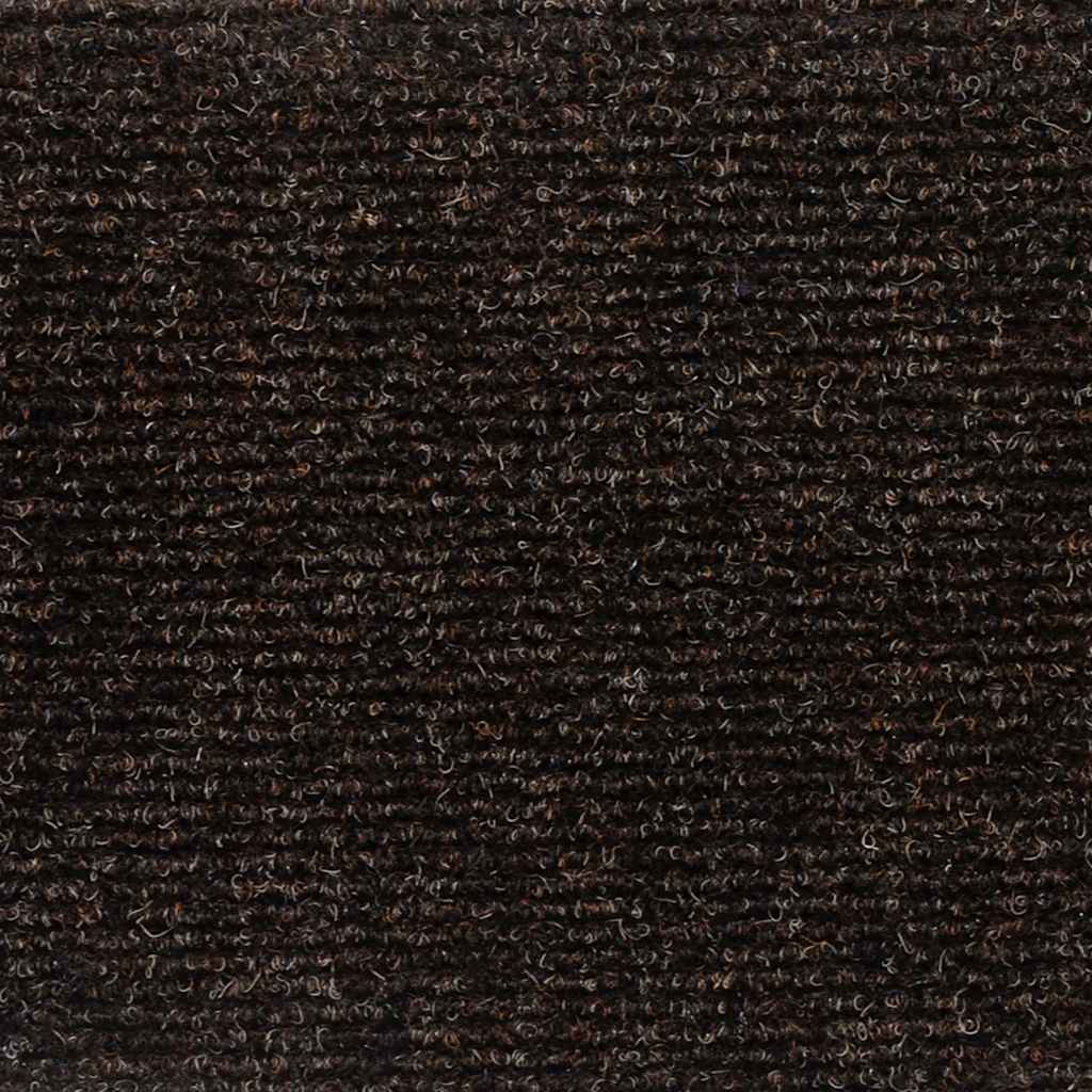 vidaXL Stair Mats Self-adhesive 20 pcs Brown 56x17x3 cm