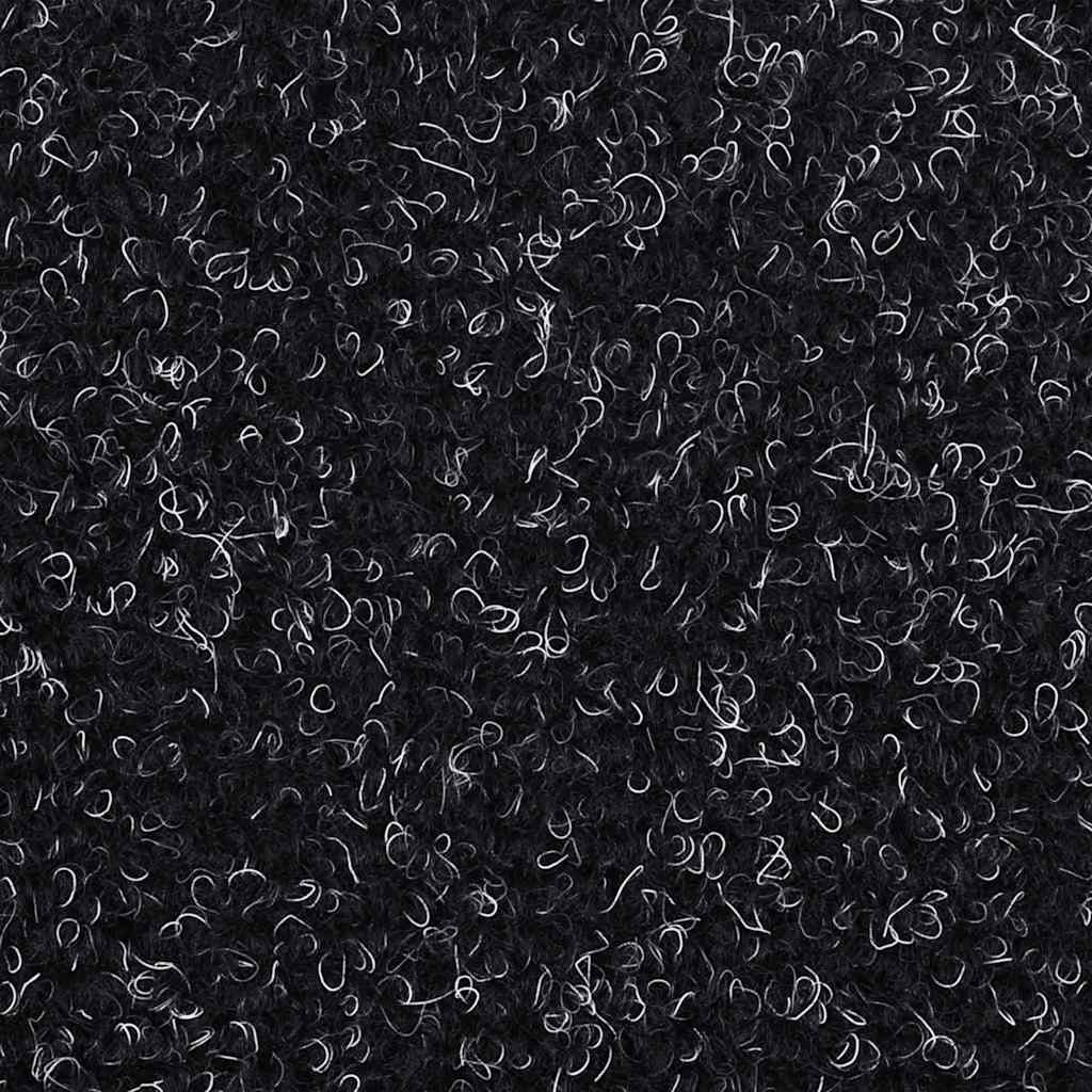 vidaXL Stair Mats Self-adhesive 30 pcs Black 56x17x3 cm