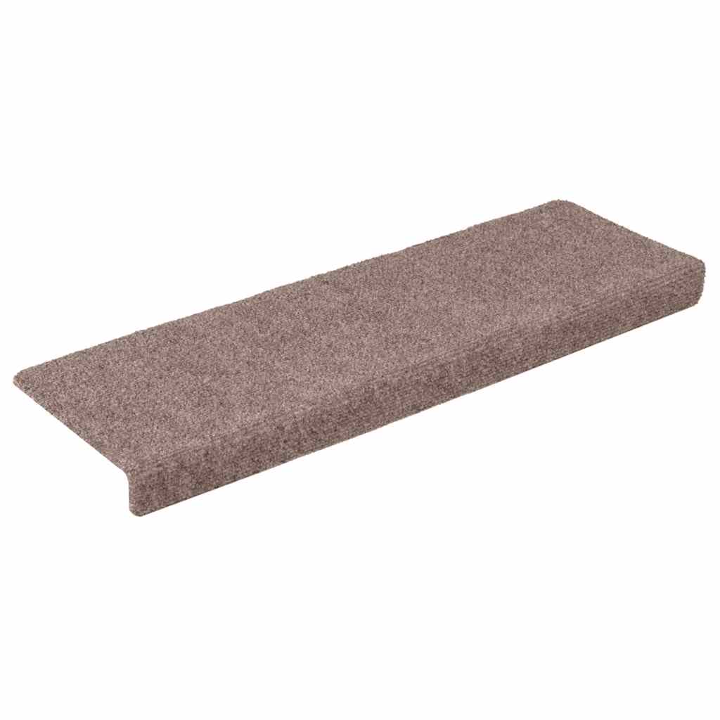 Stair Mats Self-adhesive 30 pcs 65x21x4 cm Light Brown