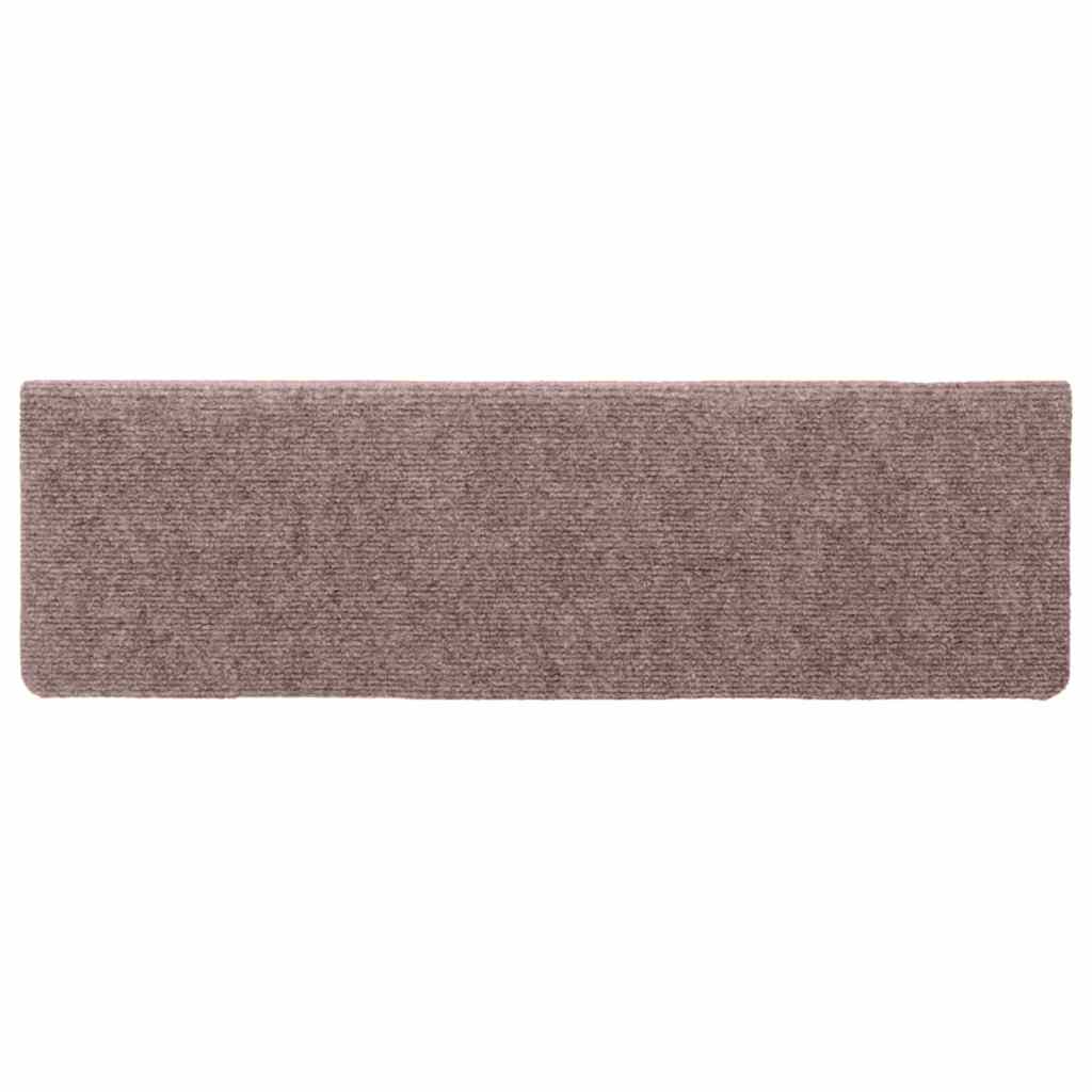 Stair Mats Self-adhesive 30 pcs 65x21x4 cm Light Brown
