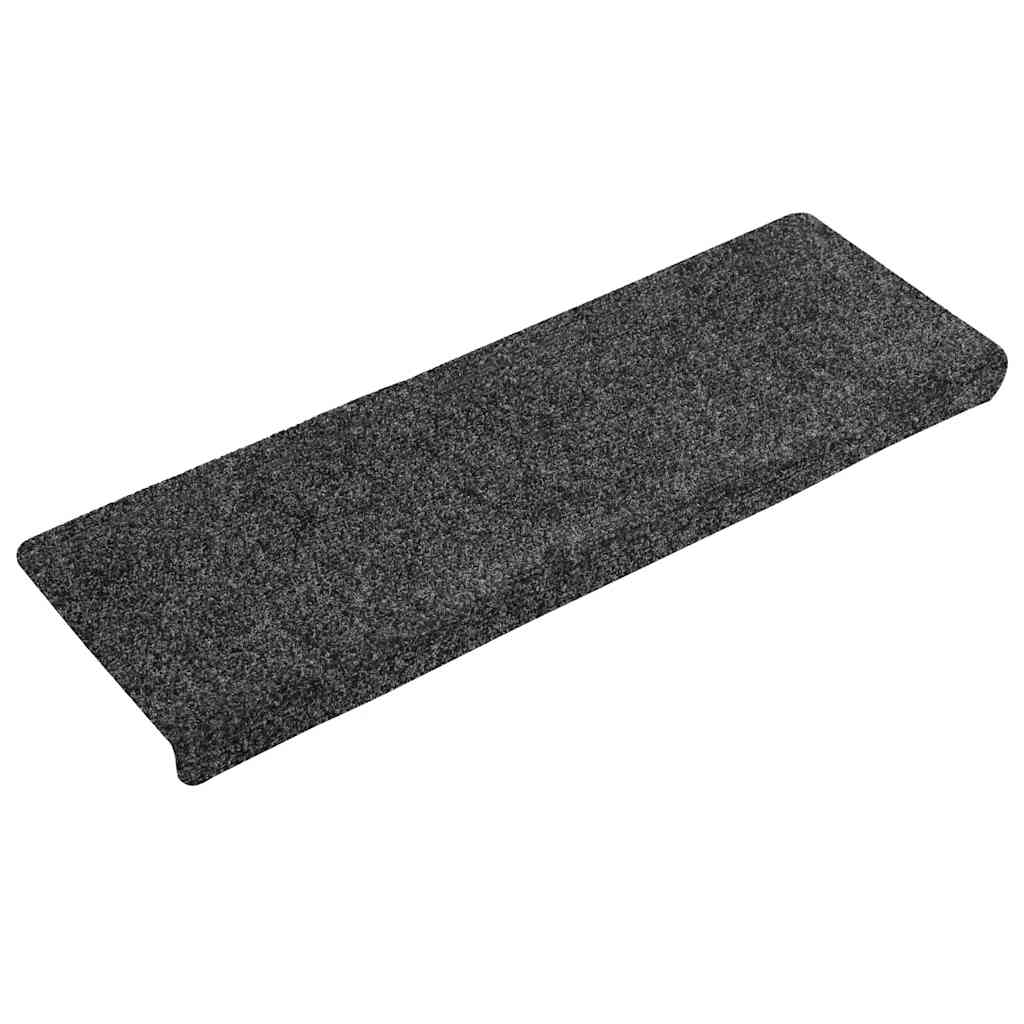 vidaXL Stair Mats Self-adhesive 30 pcs Grey 65x21x4 cm