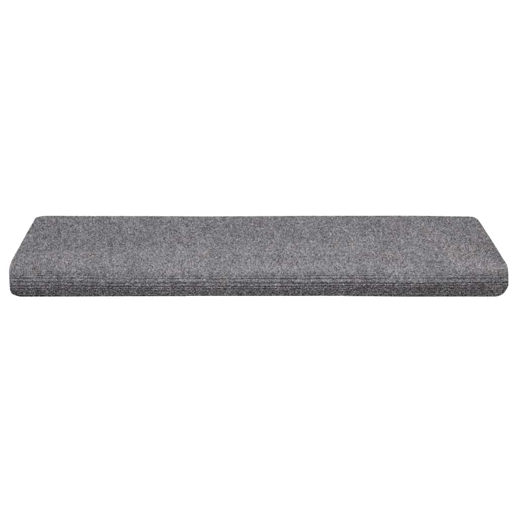 vidaXL Stair Mats Self-adhesive 30 pcs Light Grey 65x21x4 cm