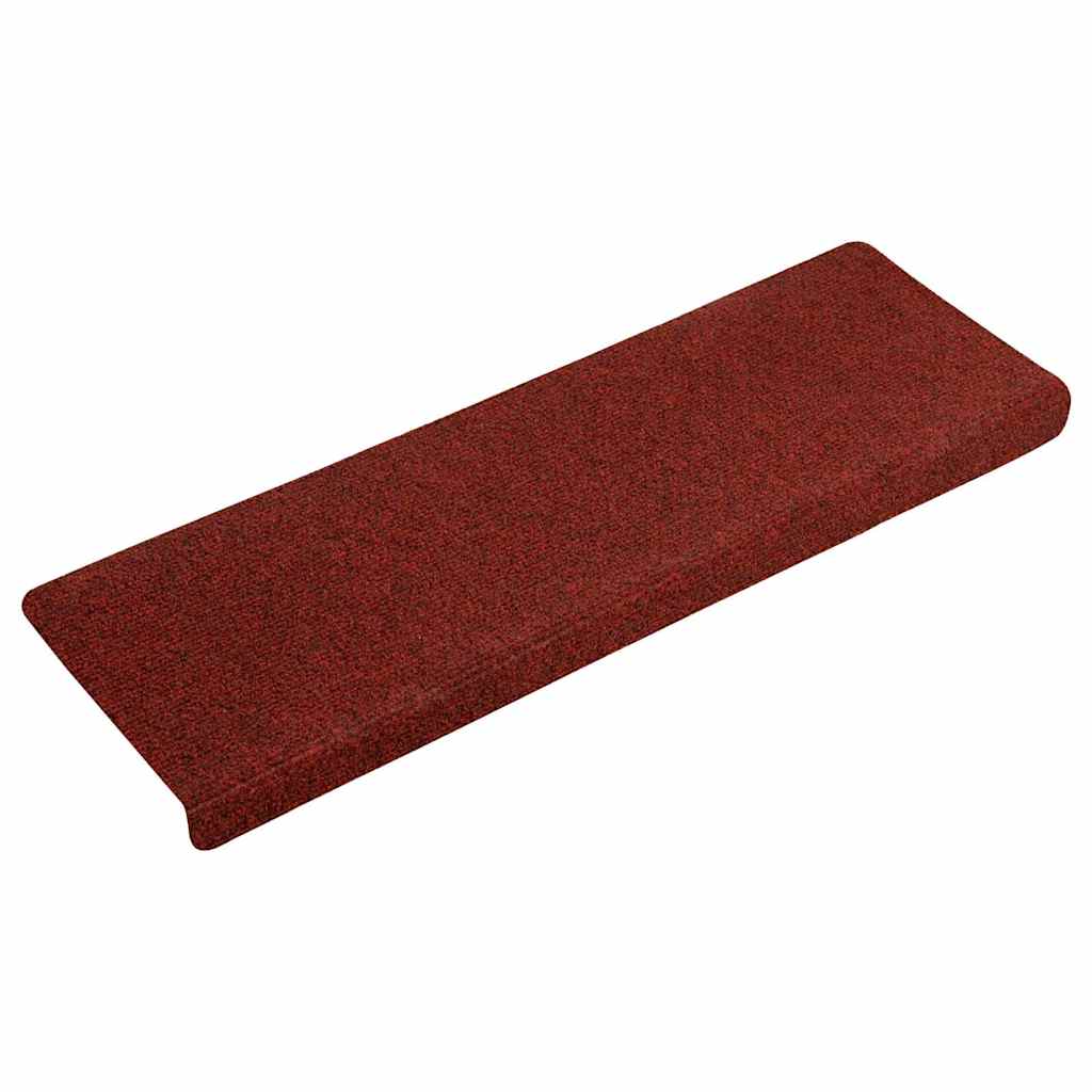 vidaXL Stair Mats Self-adhesive 30 pcs Red 65x21x4 cm