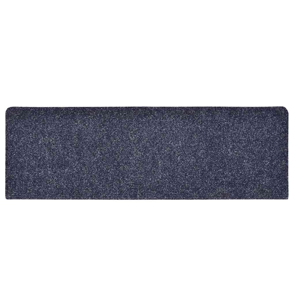 vidaXL Stair Mats Self-adhesive 30 pcs Blue 65x21x4 cm