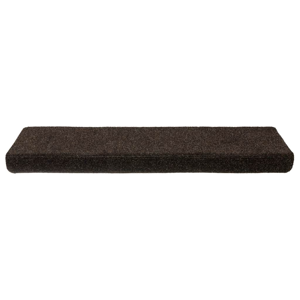 Stair Mats Self-adhesive 30 pcs 65x21x4 cm Dark Brown