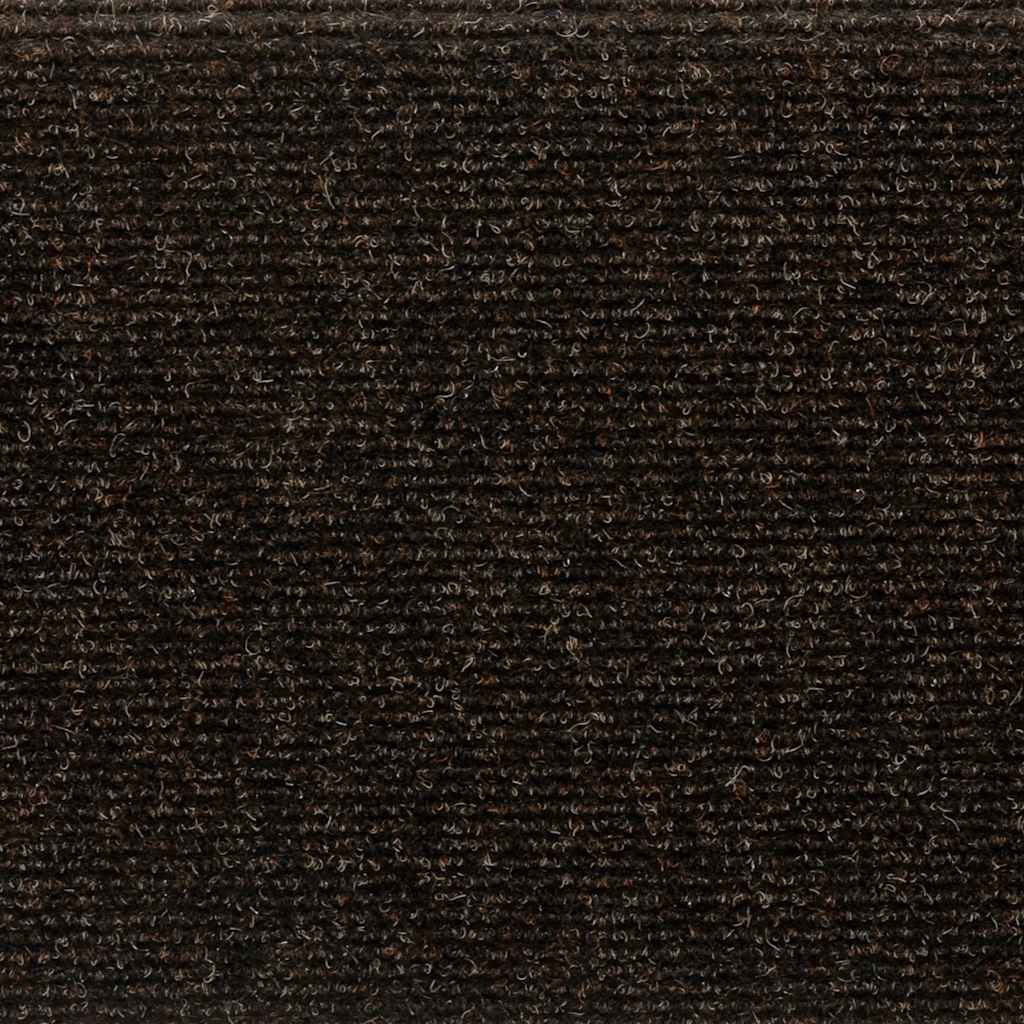 Stair Mats Self-adhesive 30 pcs 65x21x4 cm Dark Brown