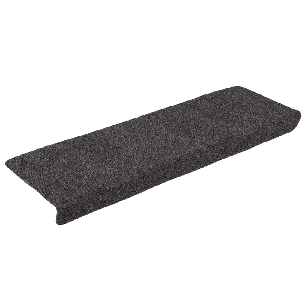 vidaXL Stair Mats Self-adhesive 30 pcs Anthracite 65x21x4 cm