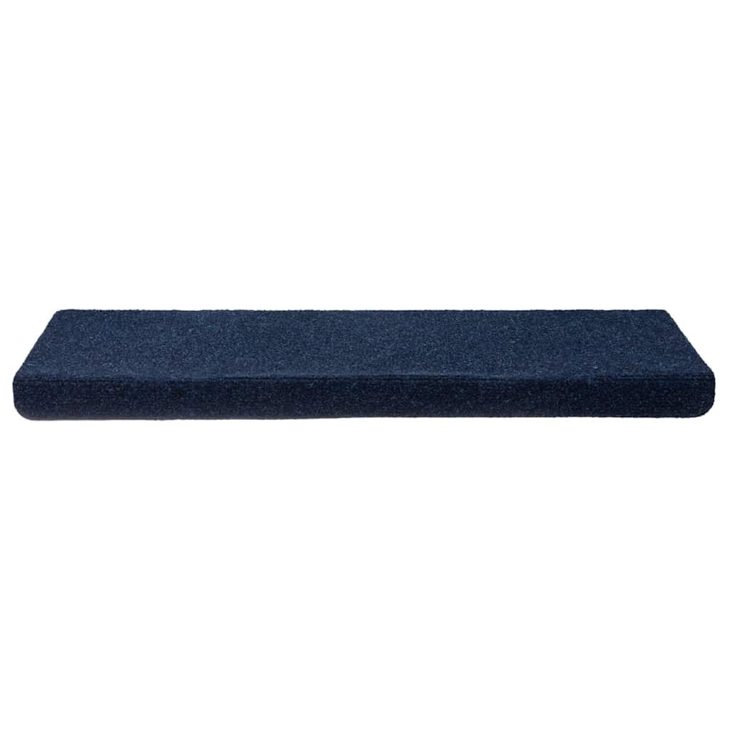 vidaXL Stair Mats Self-adhesive 30 pcs Navy 65x21x4 cm