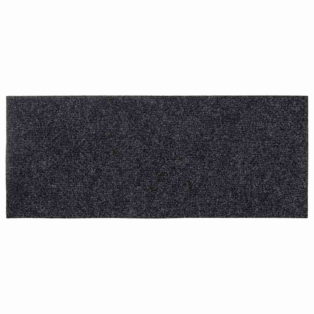 vidaXL Stair Mats Self-adhesive 30 pcs Grey 60x25 cm Rectangular