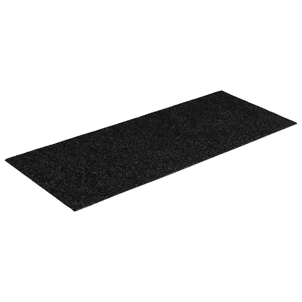 vidaXL Stair Mats Self-adhesive 30 pcs Black 60x25 cm Rectangular