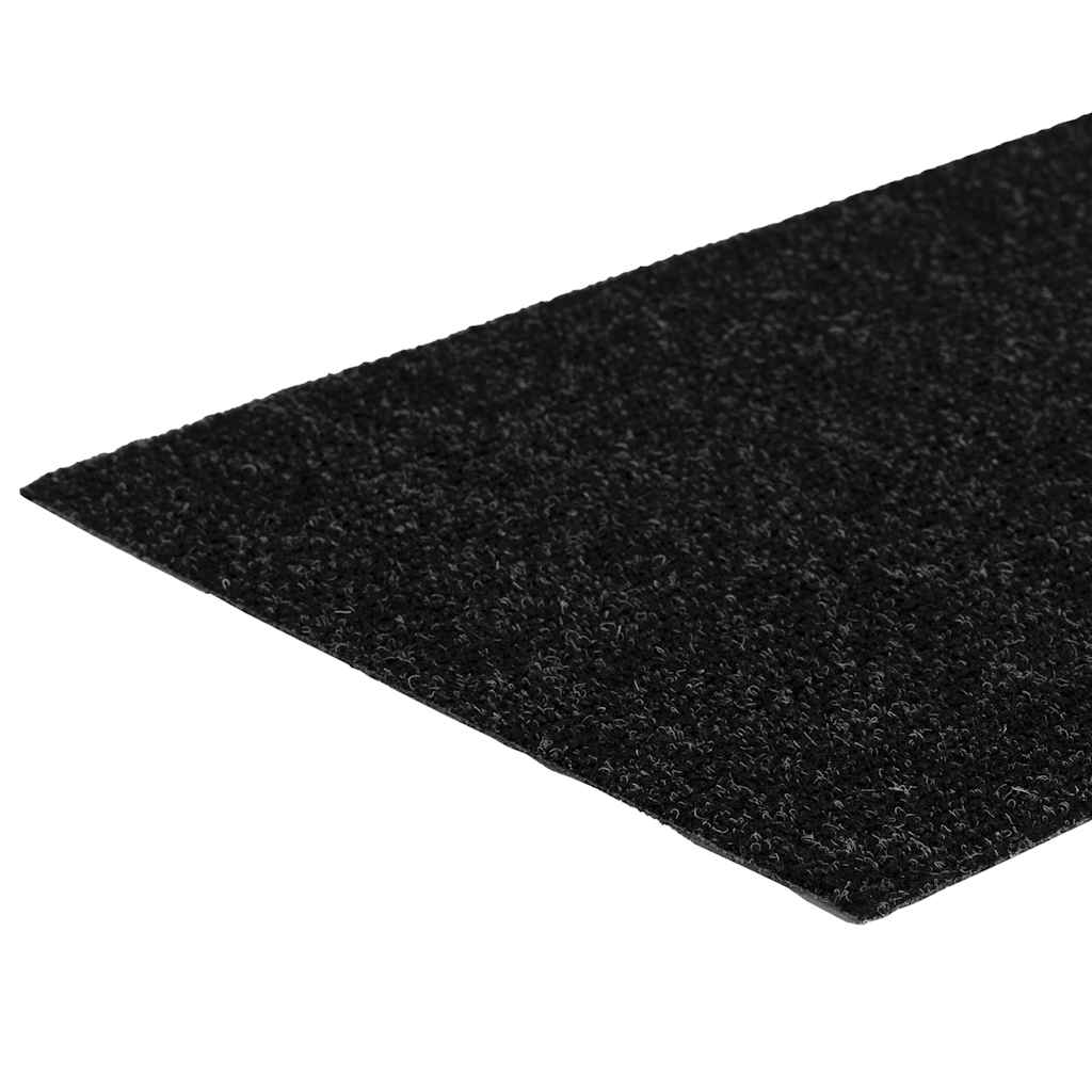 vidaXL Stair Mats Self-adhesive 30 pcs Black 60x25 cm Rectangular