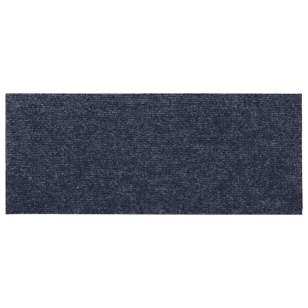 vidaXL Stair Mats Self-adhesive 30 pcs Grey Blue 60x25 cm Rectangular