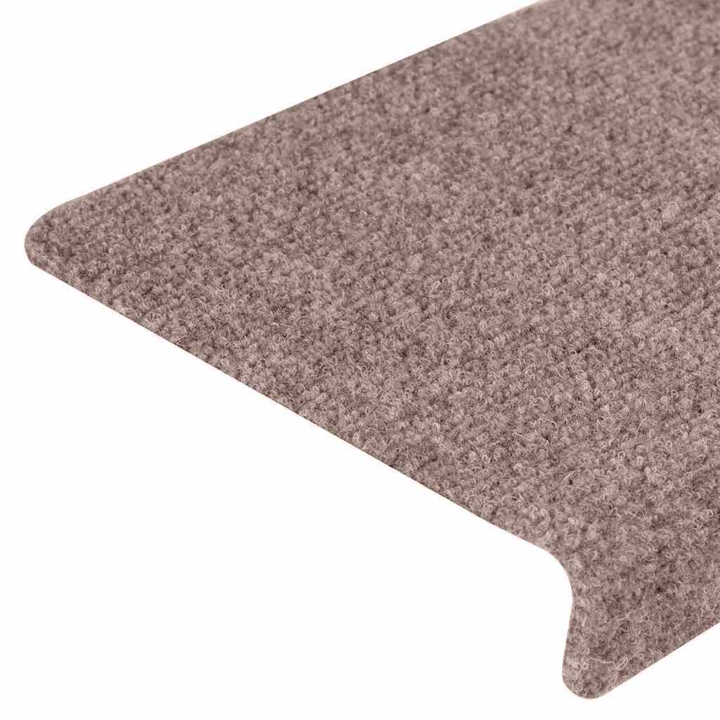 Stair Mats Self-adhesive 20 pcs 65x21x4 cm Light Brown