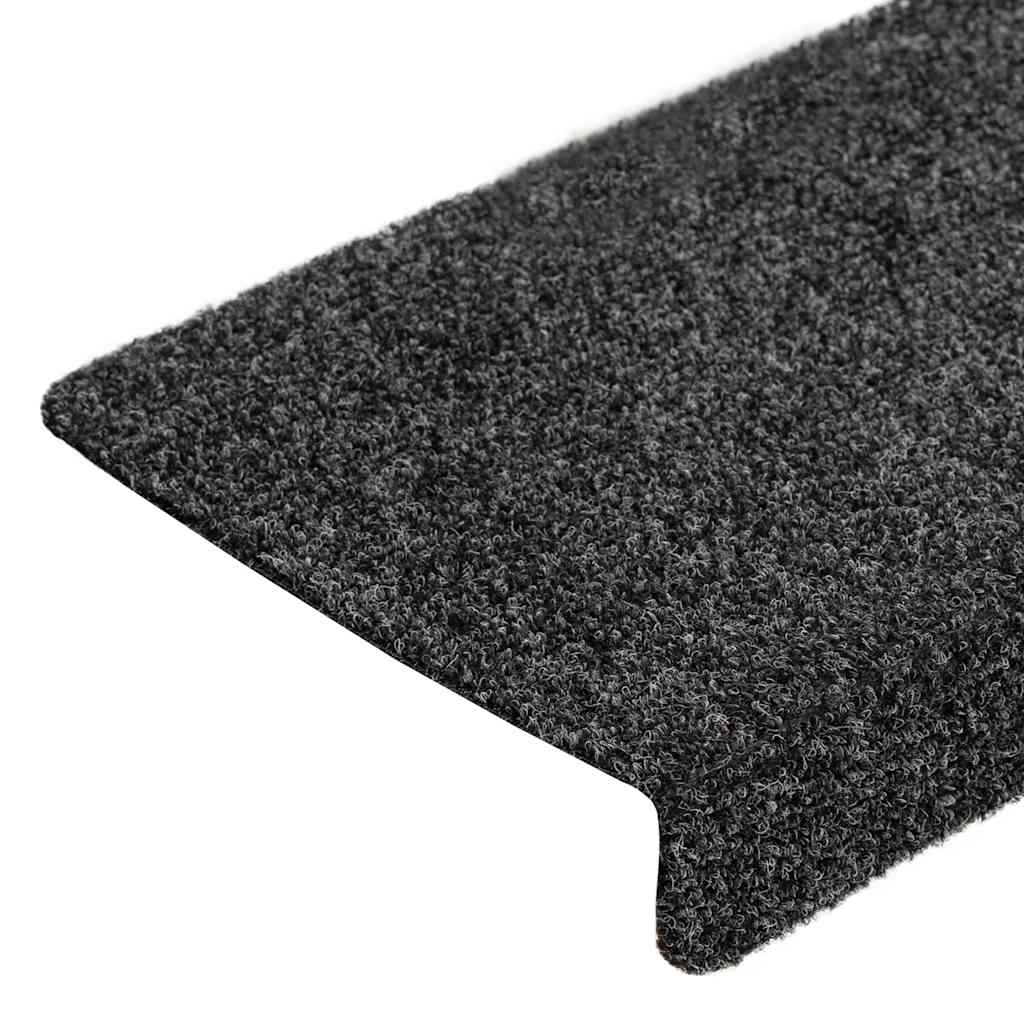 vidaXL Stair Mats Self-adhesive 20 pcs Grey 65x21x4 cm