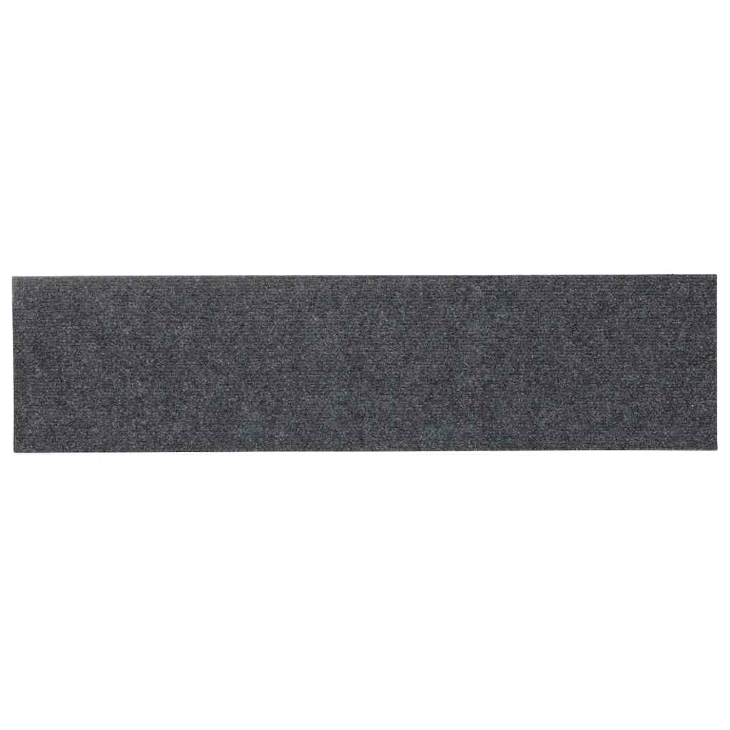 vidaXL Stair Mats Self-adhesive 30 pcs Light Grey 76x20 cm Rectangular