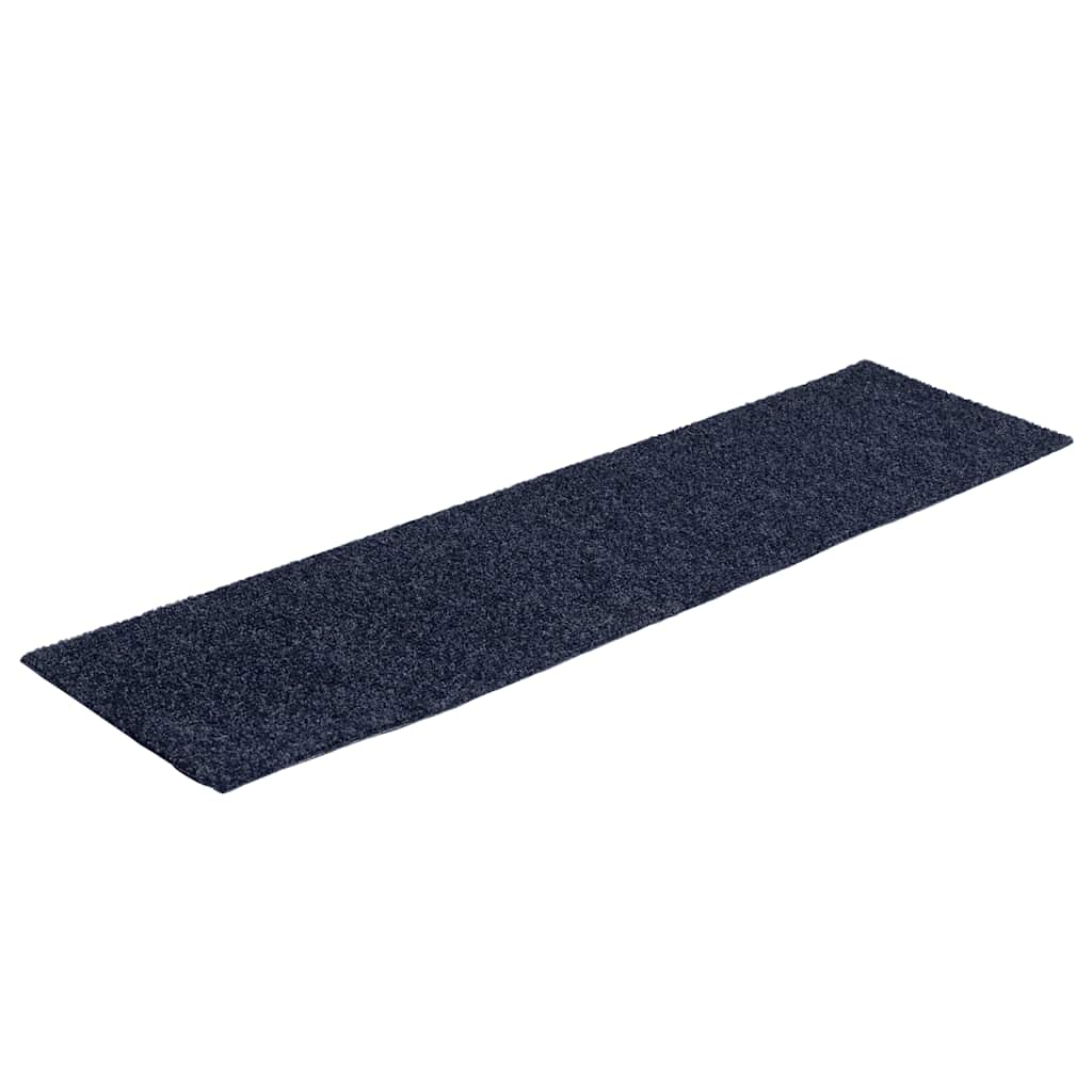 vidaXL Stair Mats Self-adhesive 30 pcs Grey Blue 76x20 cm Rectangular