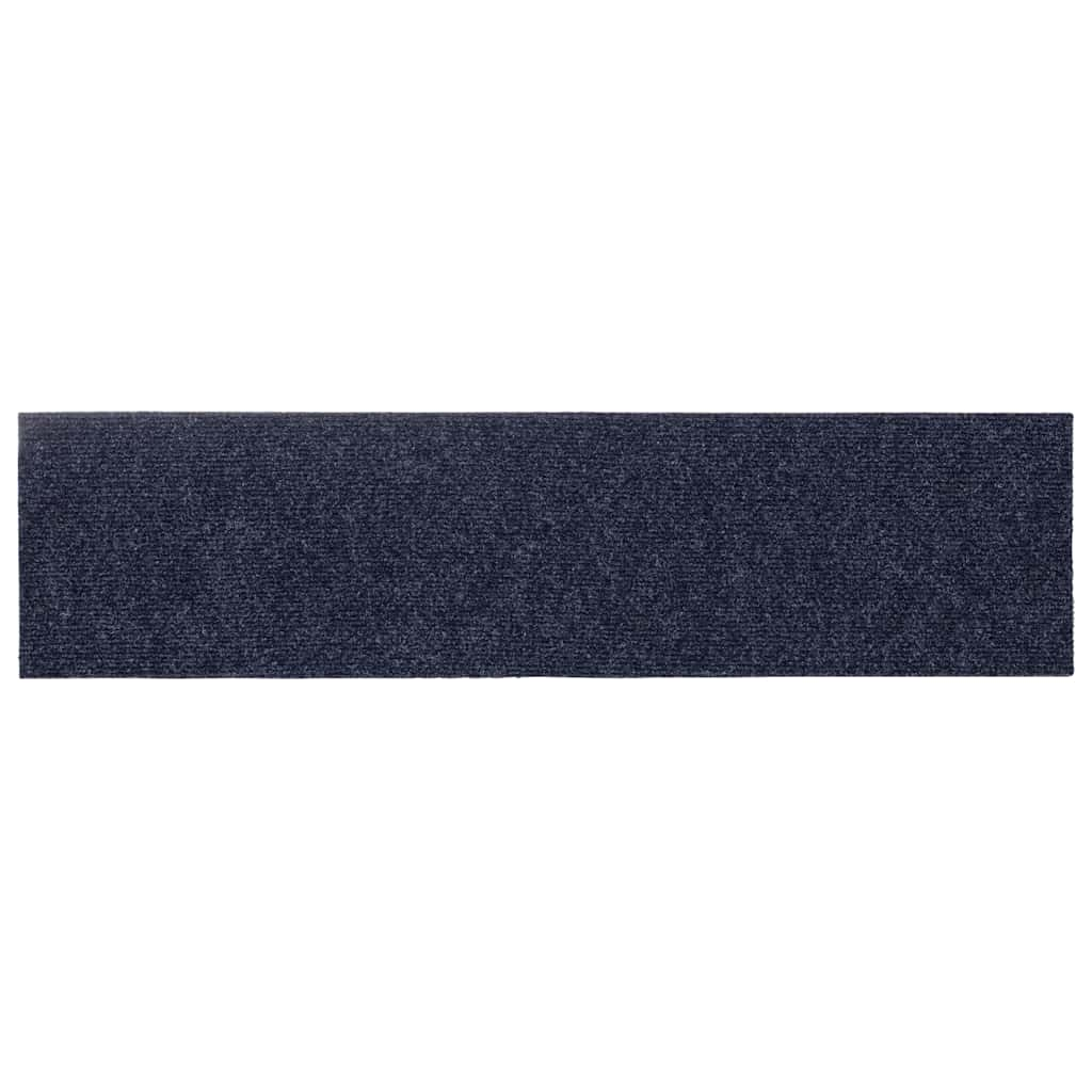 vidaXL Stair Mats Self-adhesive 30 pcs Grey Blue 76x20 cm Rectangular