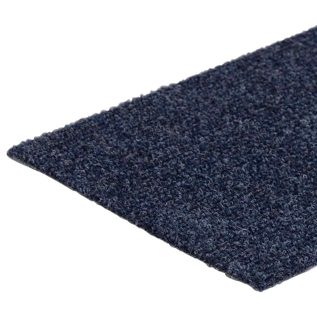 vidaXL Stair Mats Self-adhesive 30 pcs Grey Blue 76x20 cm Rectangular