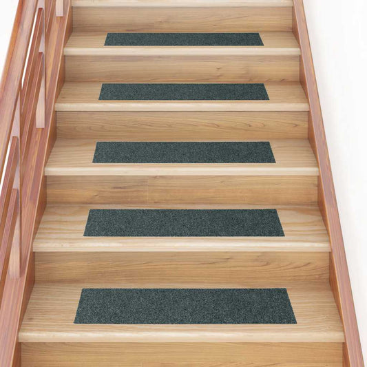 vidaXL Stair Mats Self-adhesive 30 pcs Green 76x20 cm Rectangular