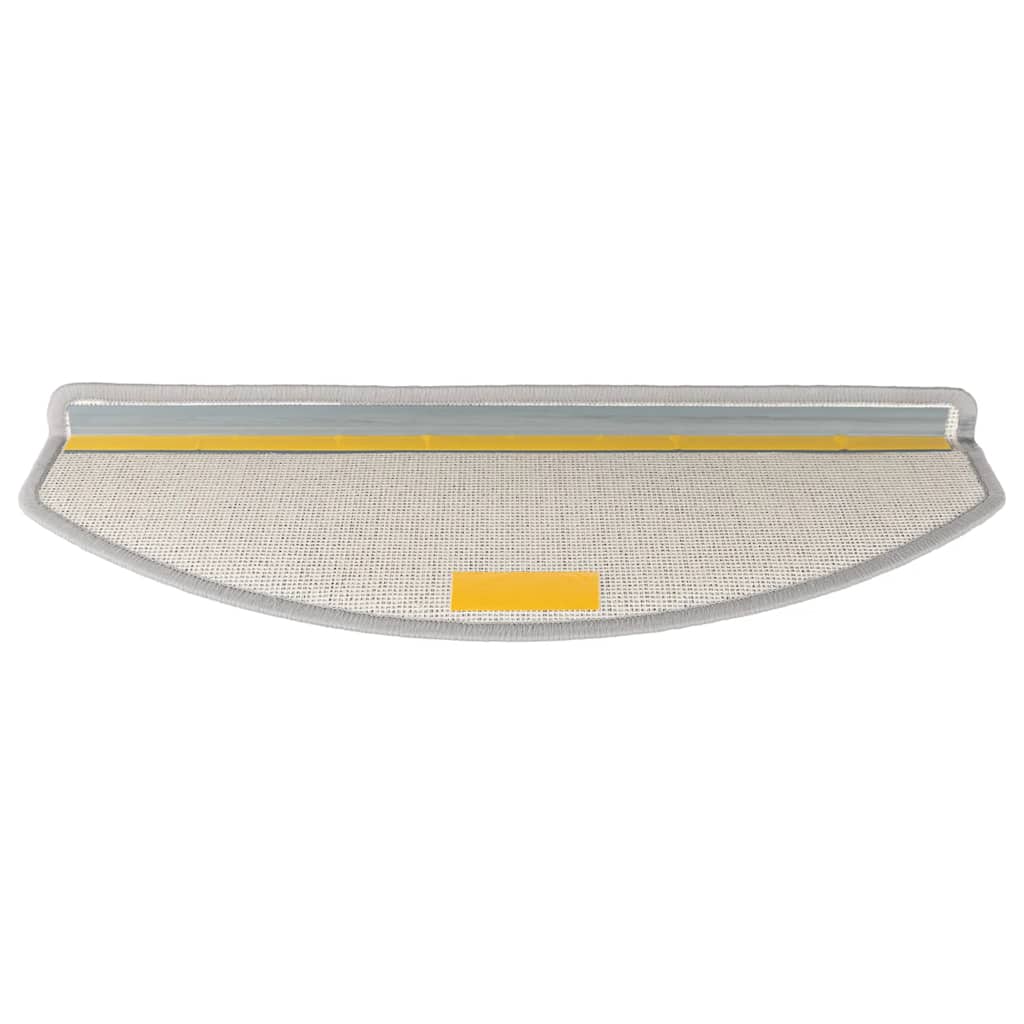 Stair Mats 30 pcs 65x24x4 cm Light Grey Half Round Large