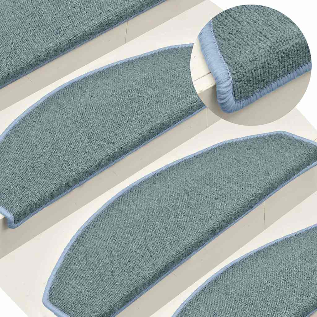 Self-adhesive Stair Mats 30 pcs 65 x 24 x 4 cm Sea Blue