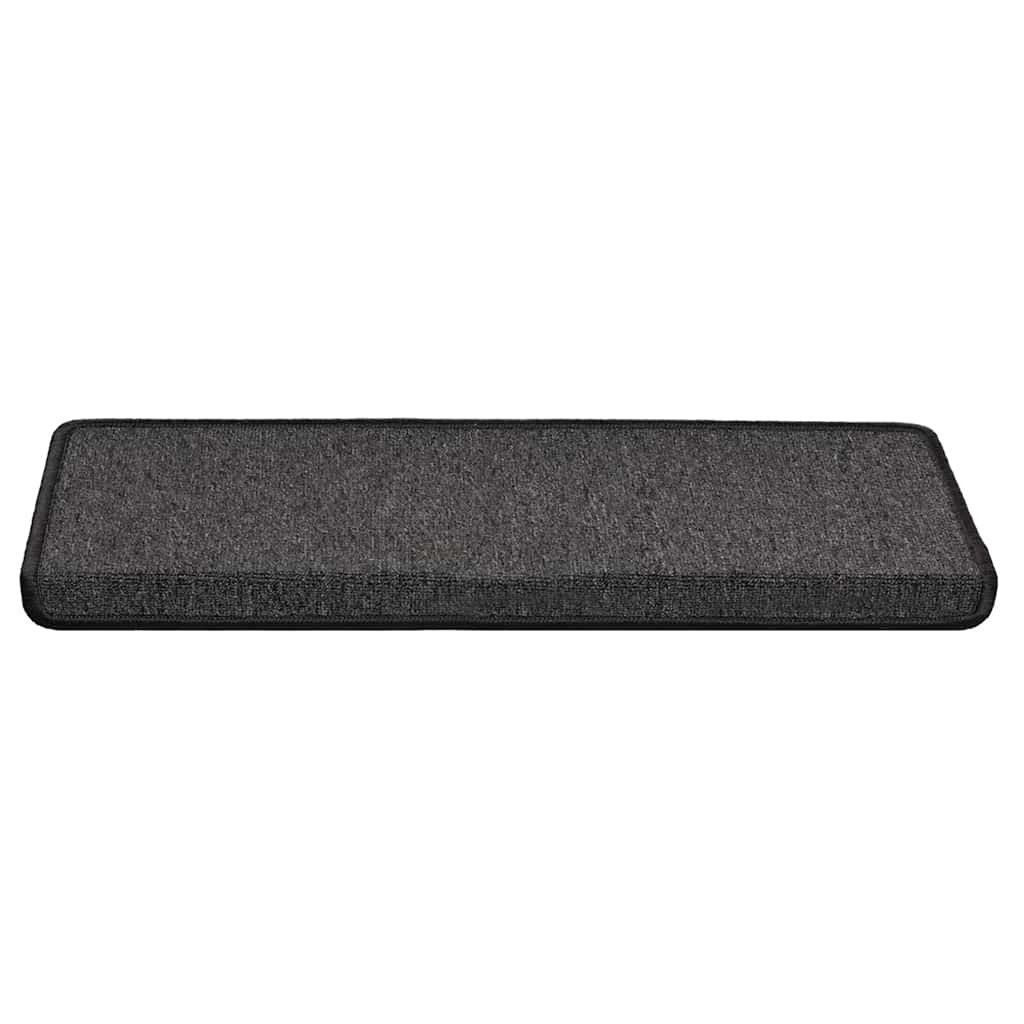 vidaXL Stair Mats 30 pcs 65x21x4 cm Anthracite