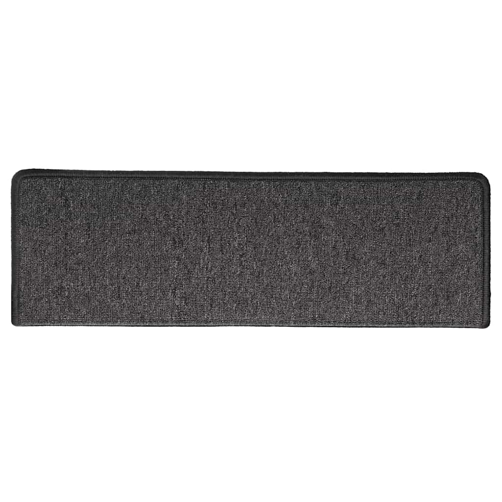 vidaXL Stair Mats 30 pcs 65x21x4 cm Anthracite