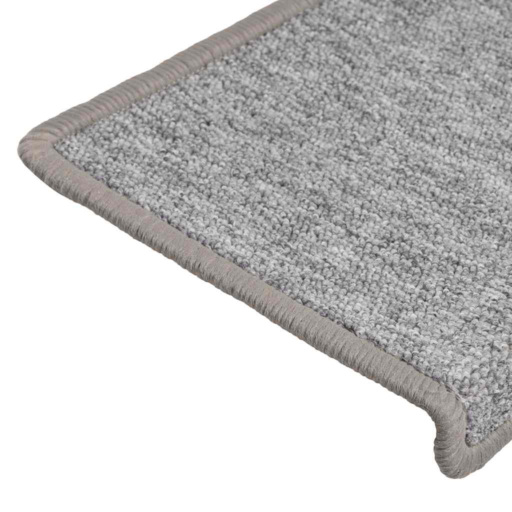 vidaXL Stair Mats 30 pcs 65x21x4 cm Light Grey