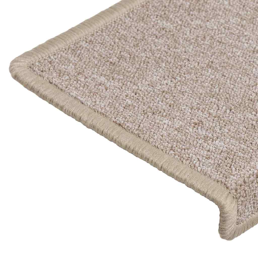 vidaXL Stair Mats 30 pcs 65x21x4 cm Taupe