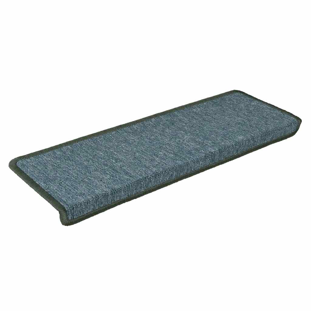 vidaXL Stair Mats 30 pcs 65x21x4 cm Green