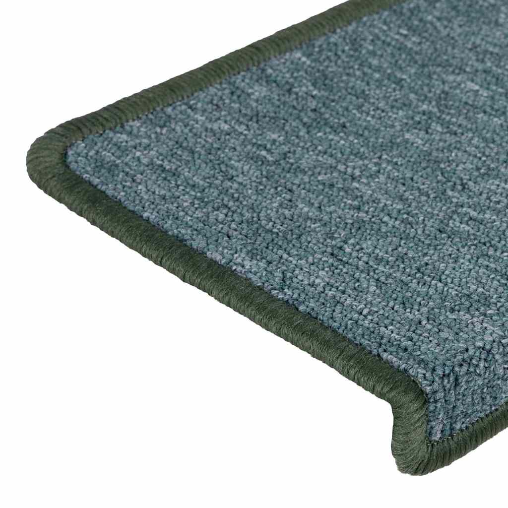 vidaXL Stair Mats 30 pcs 65x21x4 cm Green