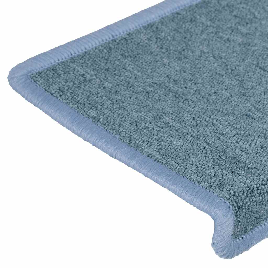 vidaXL Stair Mats 30 pcs 65x21x4 cm Blue