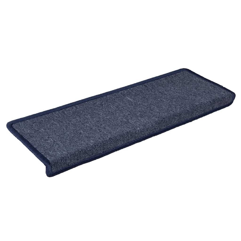 vidaXL Stair Mats 30 pcs 65x21x4 cm Grey and Blue