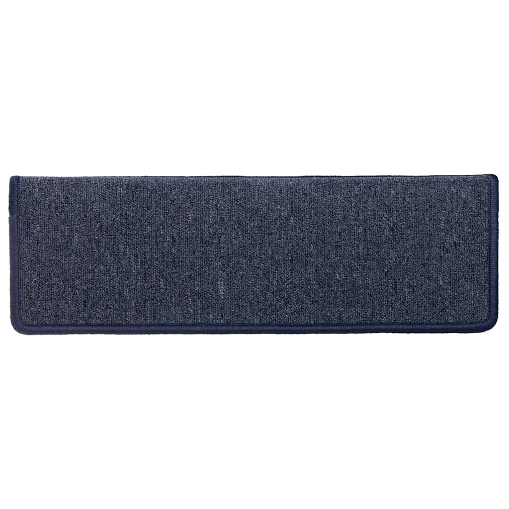 vidaXL Stair Mats 30 pcs 65x21x4 cm Grey and Blue