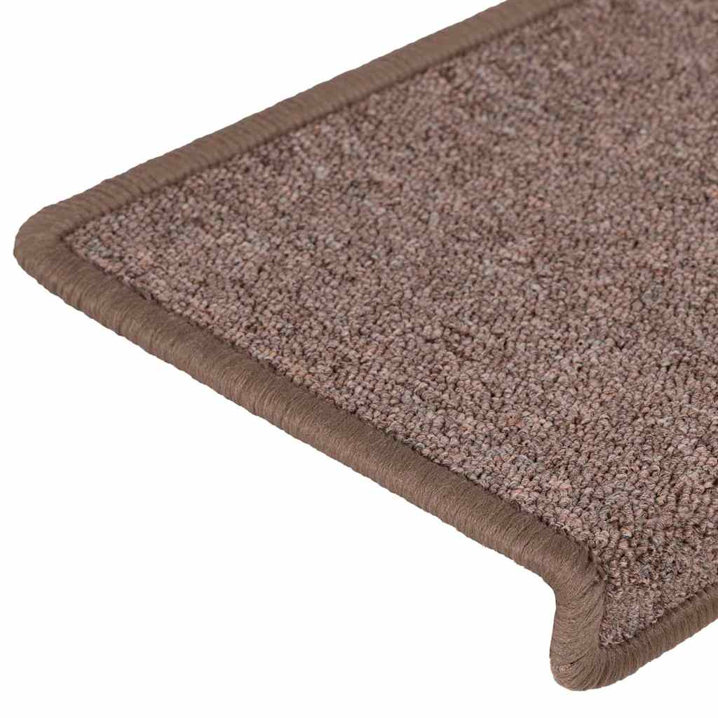 vidaXL Stair Mats 30 pcs 65x21x4 cm Brown