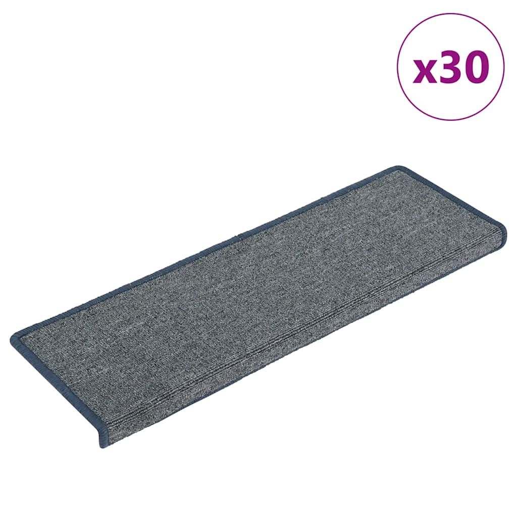 vidaXL Stair Mats 30 pcs 65x21x4 cm Purple and Blue