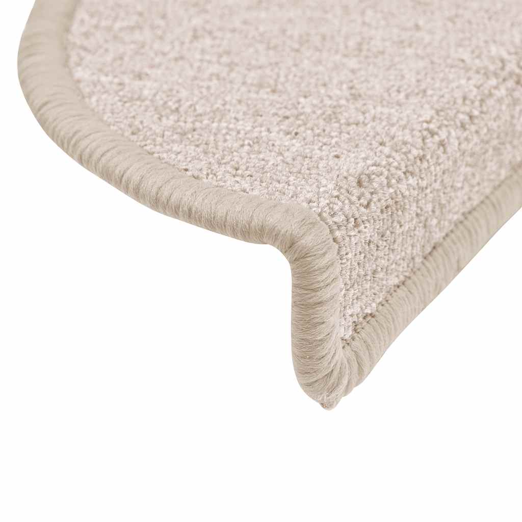 Stair Mats 20 pcs 56x17x3 cm Taupe Half Round