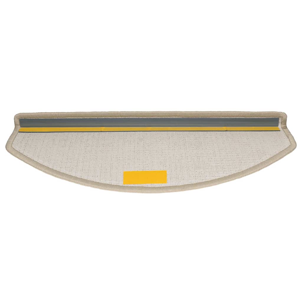Stair Mats 20 pcs 65x24x4 cm Taupe Half Round Large