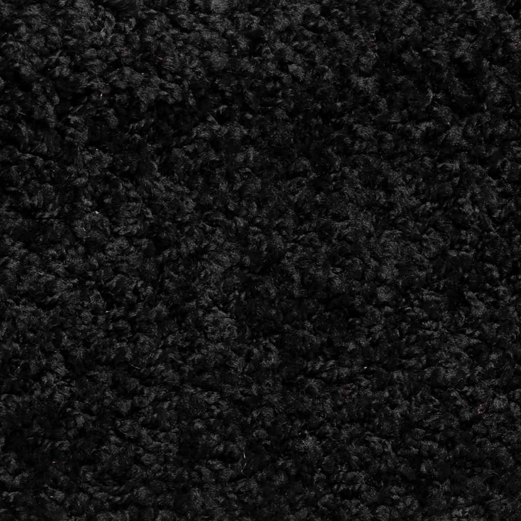 Stair Mats 30 pcs 56x17x3 cm Black Half Round