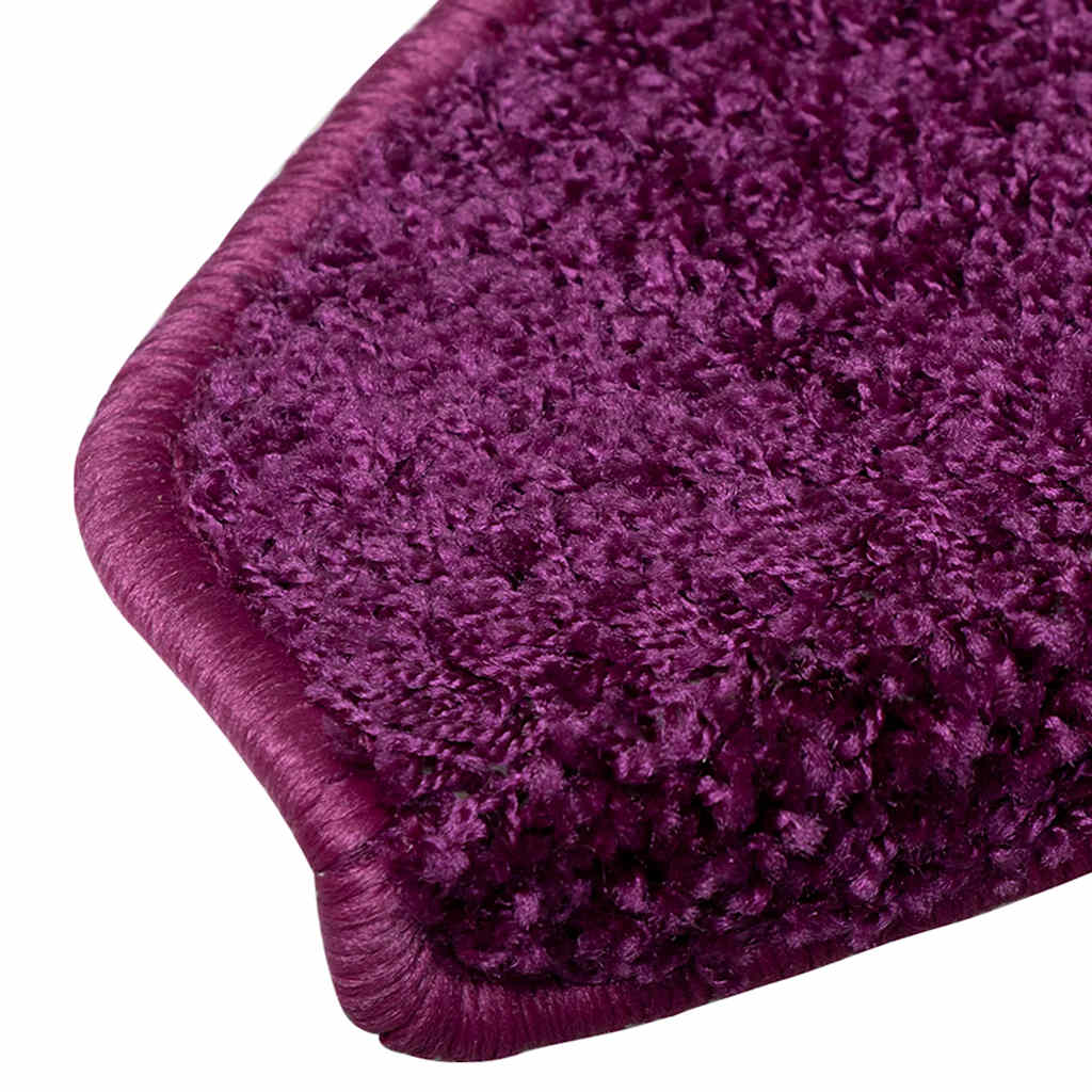 Stair Mats 30 pcs 65x21x4 cm Violet Half Round Large