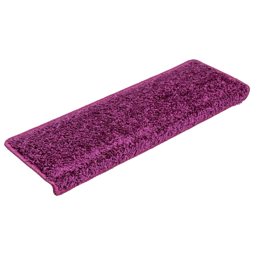 vidaXL Stair Mats 30 pcs 65x21x4 cm Violet