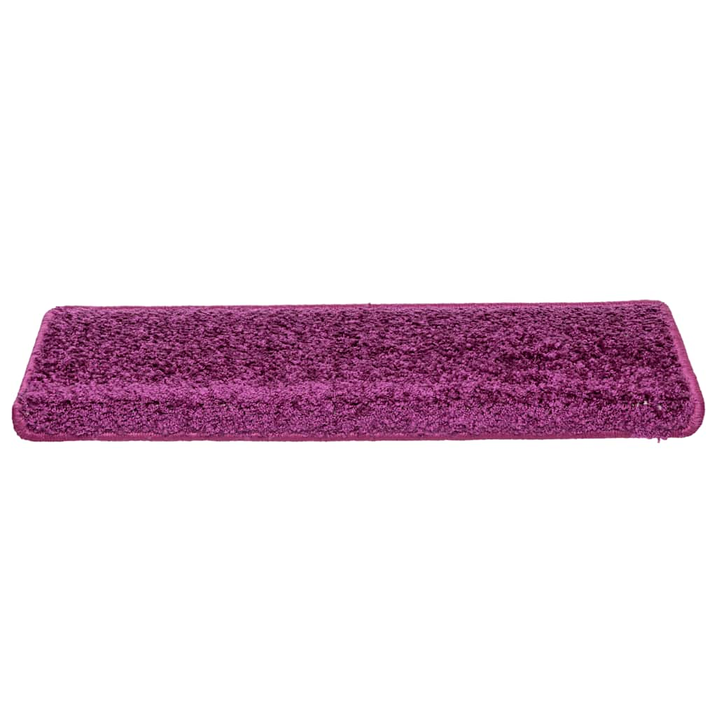 vidaXL Stair Mats 30 pcs 65x21x4 cm Violet