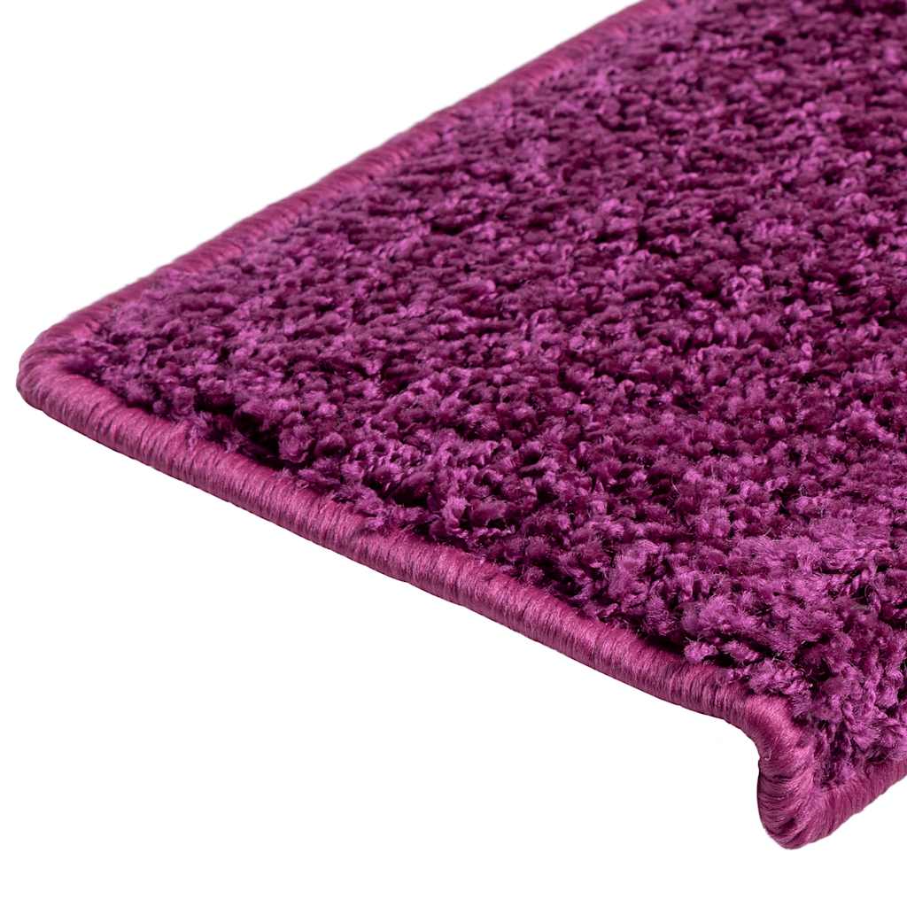 vidaXL Stair Mats 30 pcs 65x21x4 cm Violet