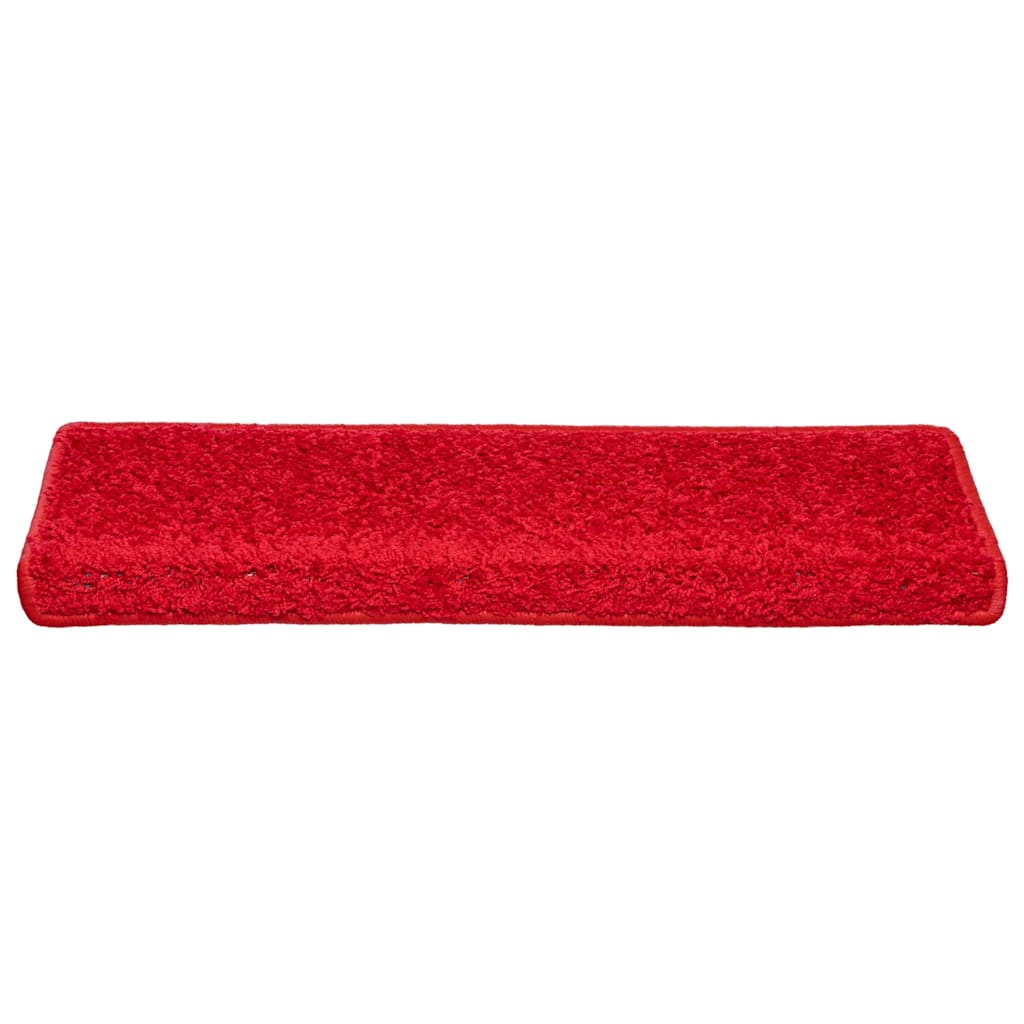 vidaXL Stair Mats 30 pcs 65x21x4 cm Red