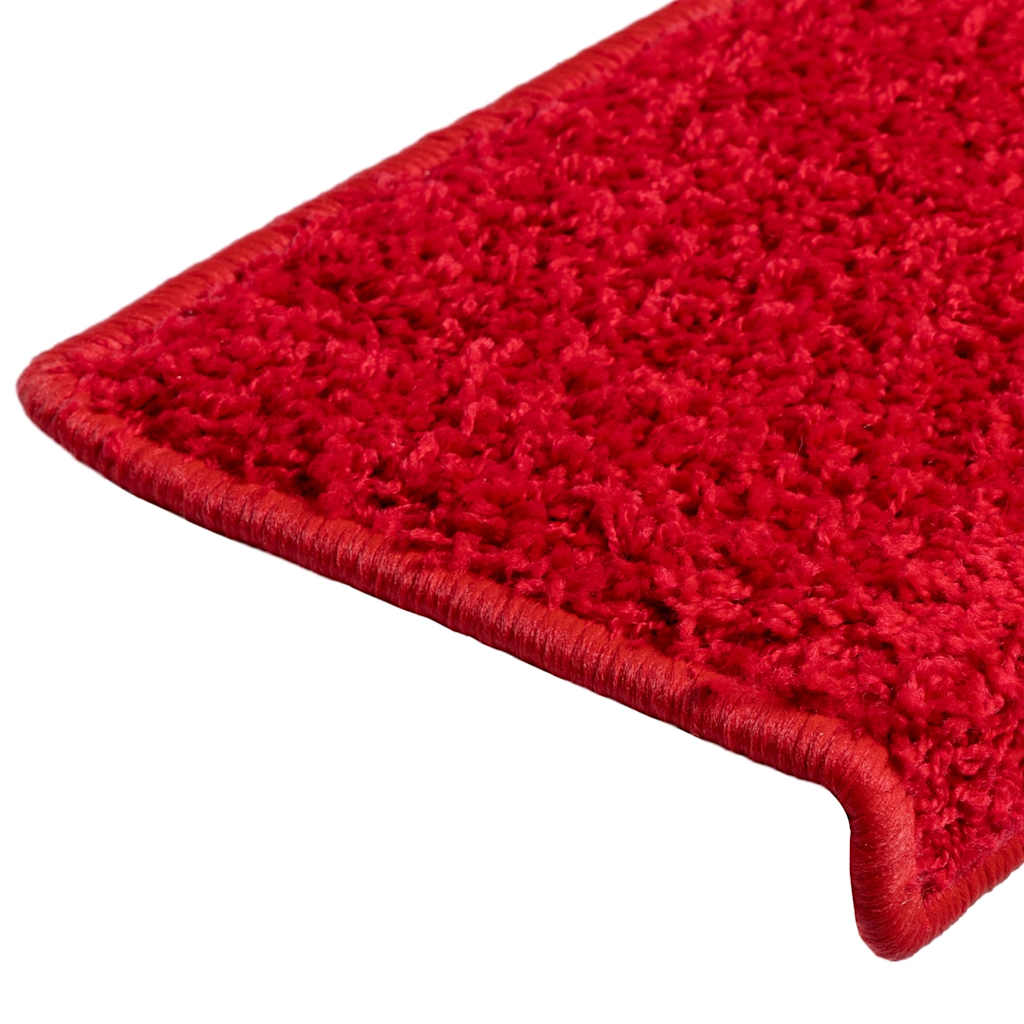 vidaXL Stair Mats 30 pcs 65x21x4 cm Red