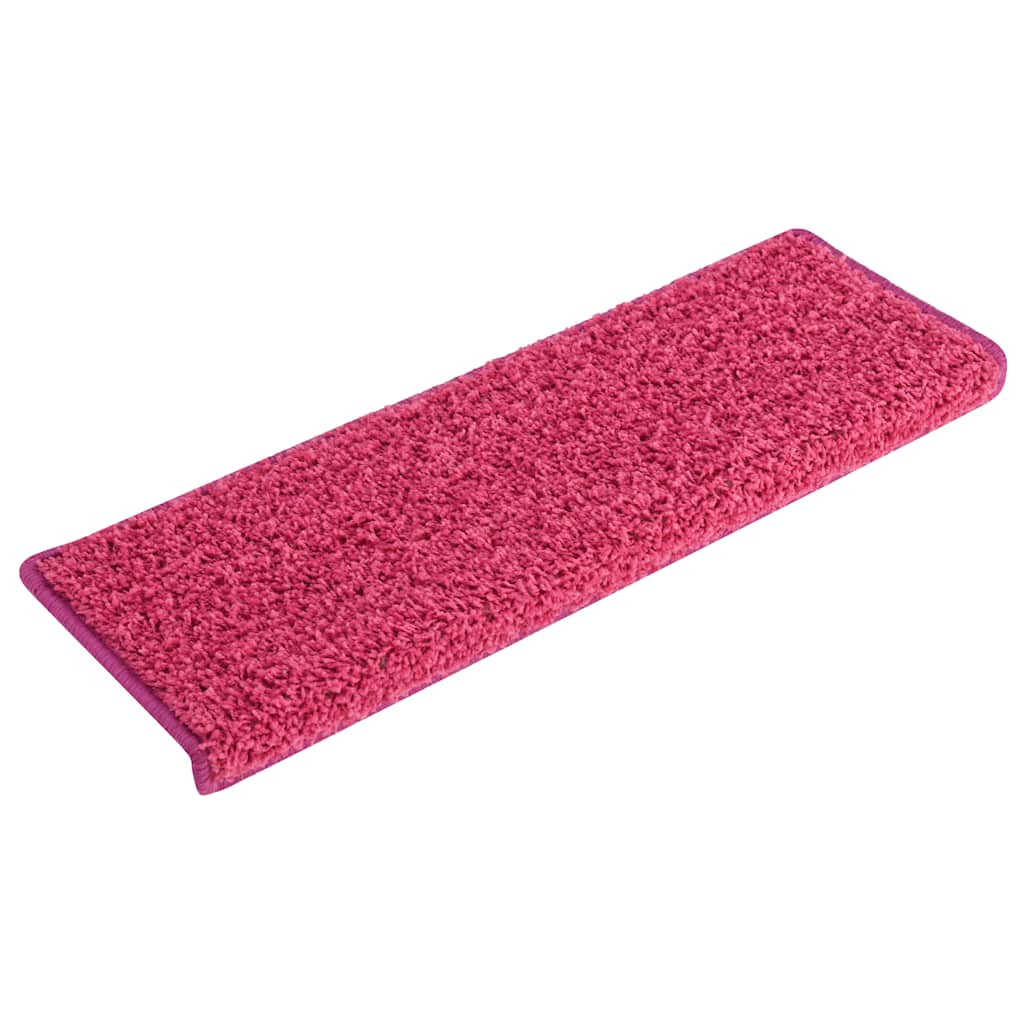 vidaXL Stair Mats 30 pcs 65x21x4 cm Pink