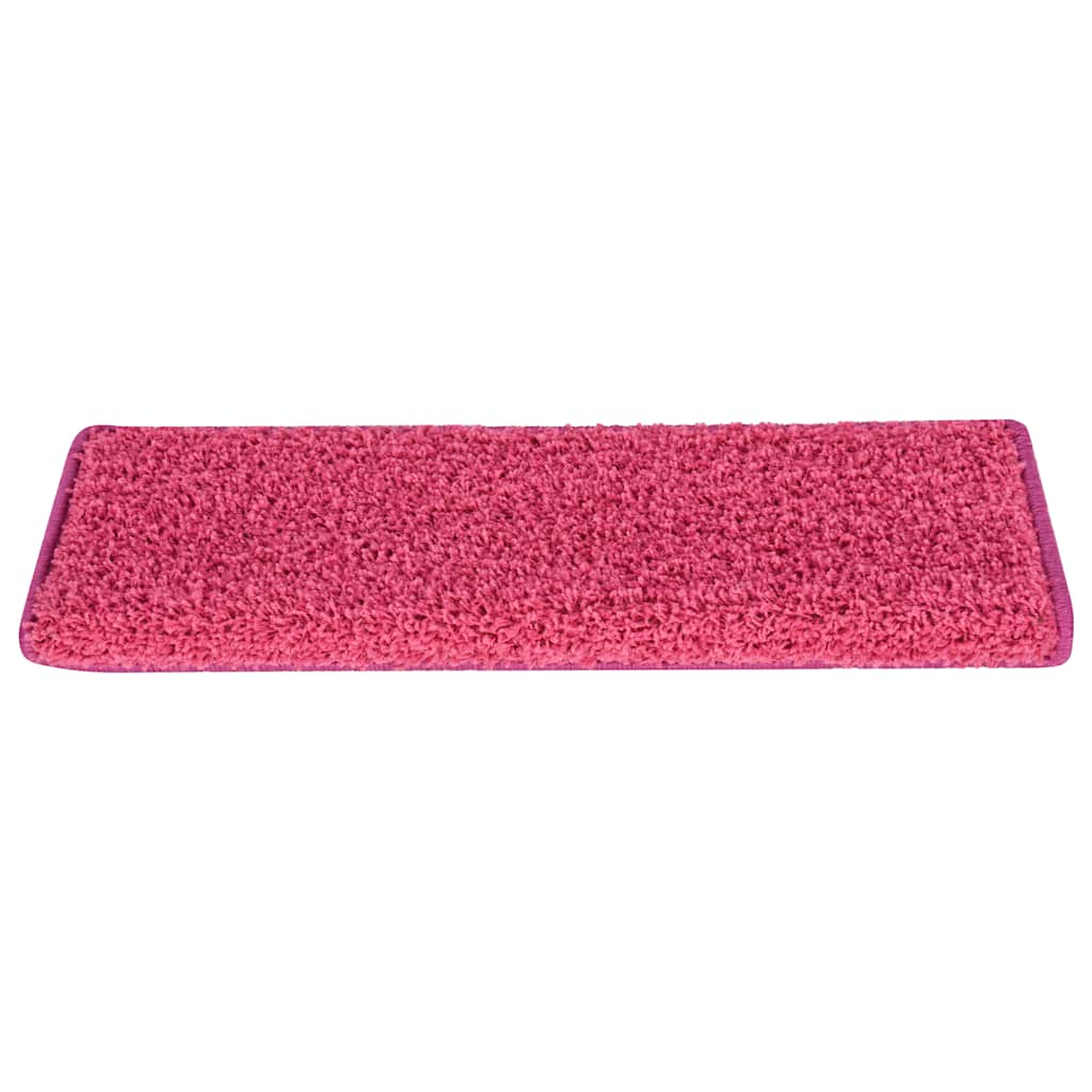 vidaXL Stair Mats 30 pcs 65x21x4 cm Pink