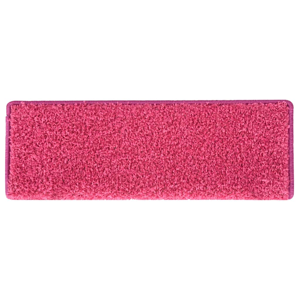 vidaXL Stair Mats 30 pcs 65x21x4 cm Pink