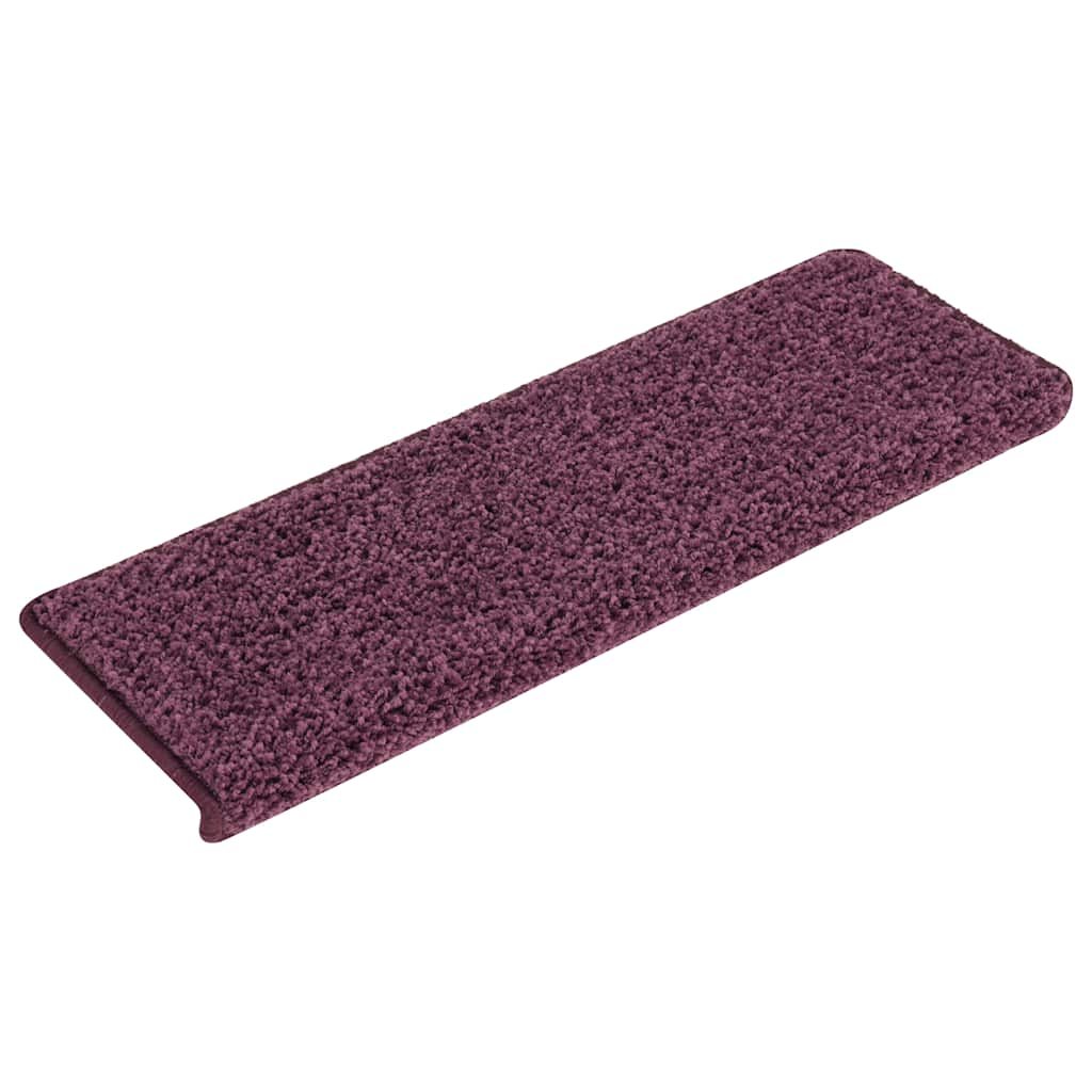 vidaXL Stair Mats 30 pcs 65x21x4 cm Dark Purple